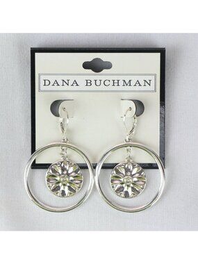 Dana Buchman Elegant 2" Silver-tone Dangle Earrings #722
